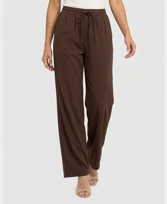 
Wide Leg Pants in BROWN view 1