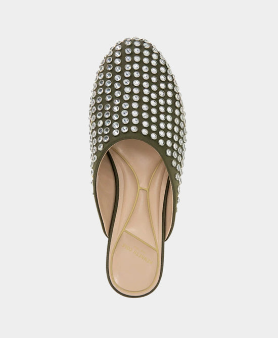 
Studded Mule Slide in OLIVE view 2