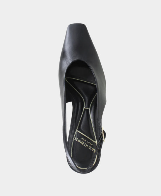 
Leather Slingback Pump in BLACK view 2
