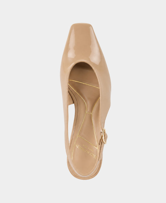 
Patent Slingback Pump in NUDE view 2