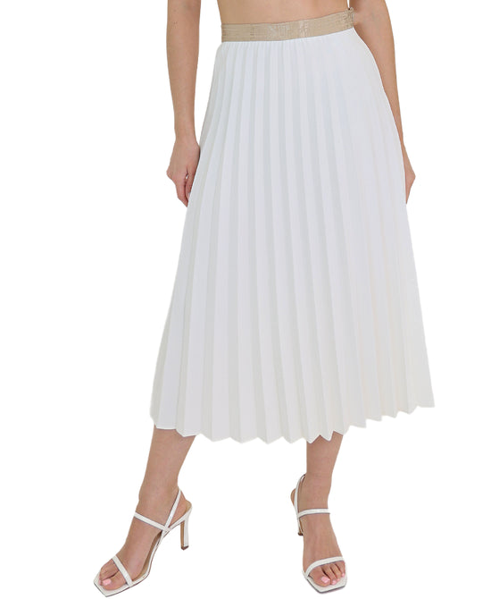 Pleated Midi Skirt view 