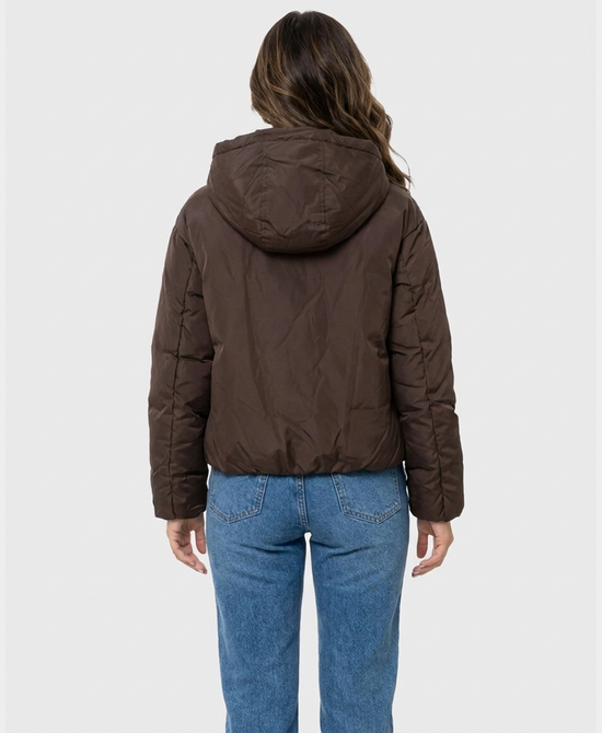 
Jacket w/ Hood in BROWN view 2