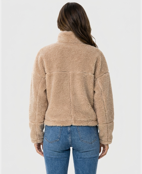 
Faux Fur Jacket in BEIGE view 2