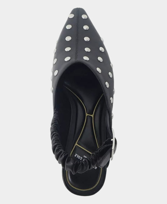 Leather Studded Slingback Mule view 