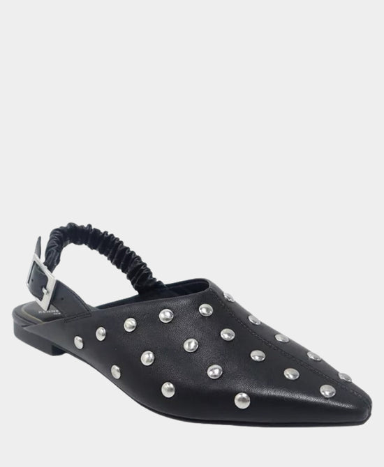 Leather Studded Slingback Mule view 