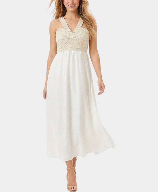 
Braided Detail Maxi Dress in IVORY view 1