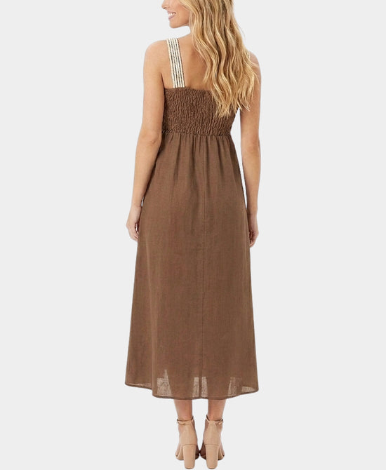 
Braided Detail Maxi Dress in BROWN view 2