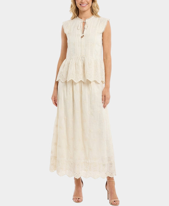 Embroidered Top & Skirt - 2 Pc Set view 1