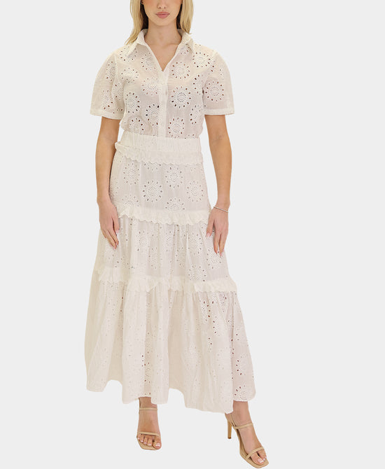 Eyelet Maxi Dress view 1