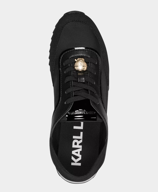 
Mixed Media Lace Sneaker in BLACK view 2