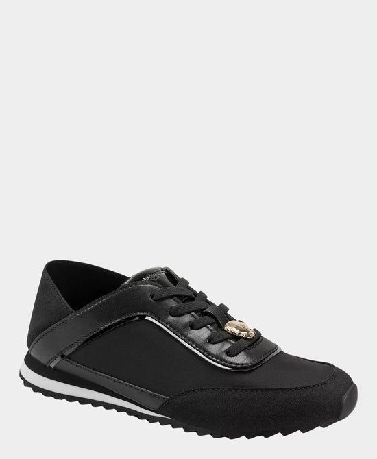 
Mixed Media Lace Sneaker in BLACK view 1