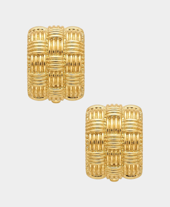 
24K Gold Plated Small Hoop Earrings in GOLD view 2