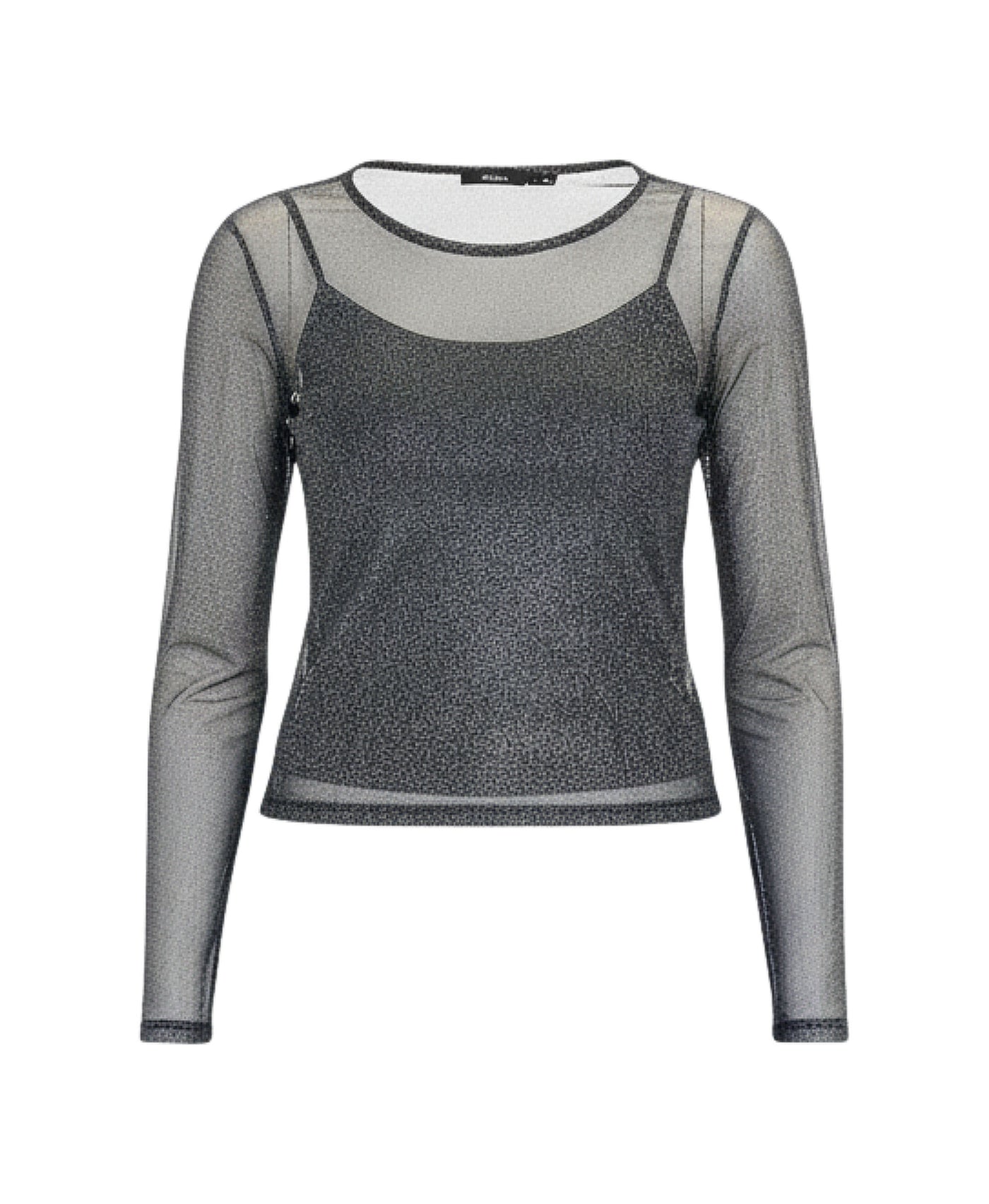 Sheer Metallic Top view 2