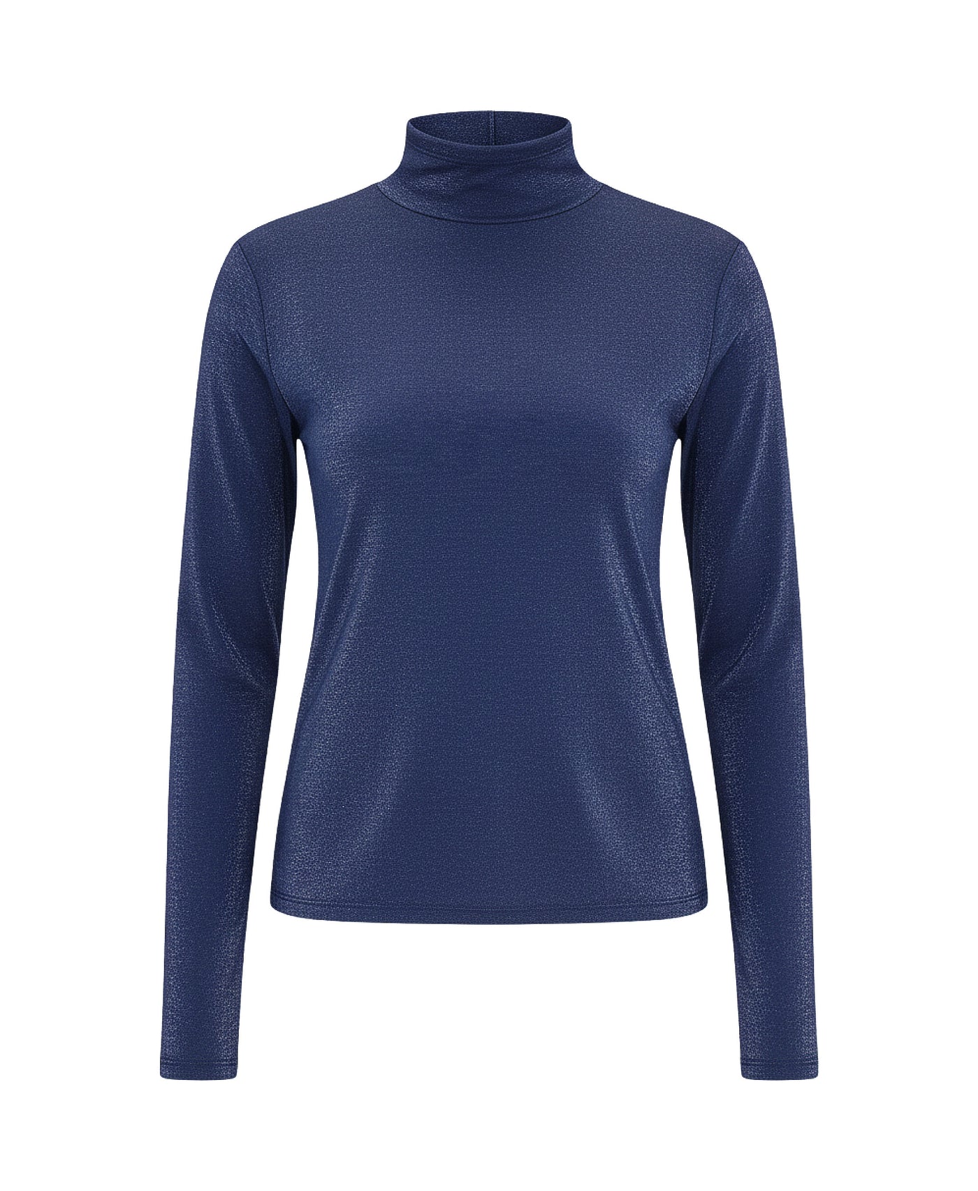 Mock Neck Lurex Top view 2