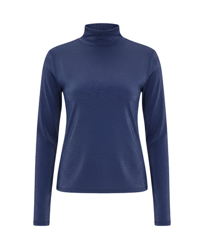 Mock Neck Lurex Top image 2