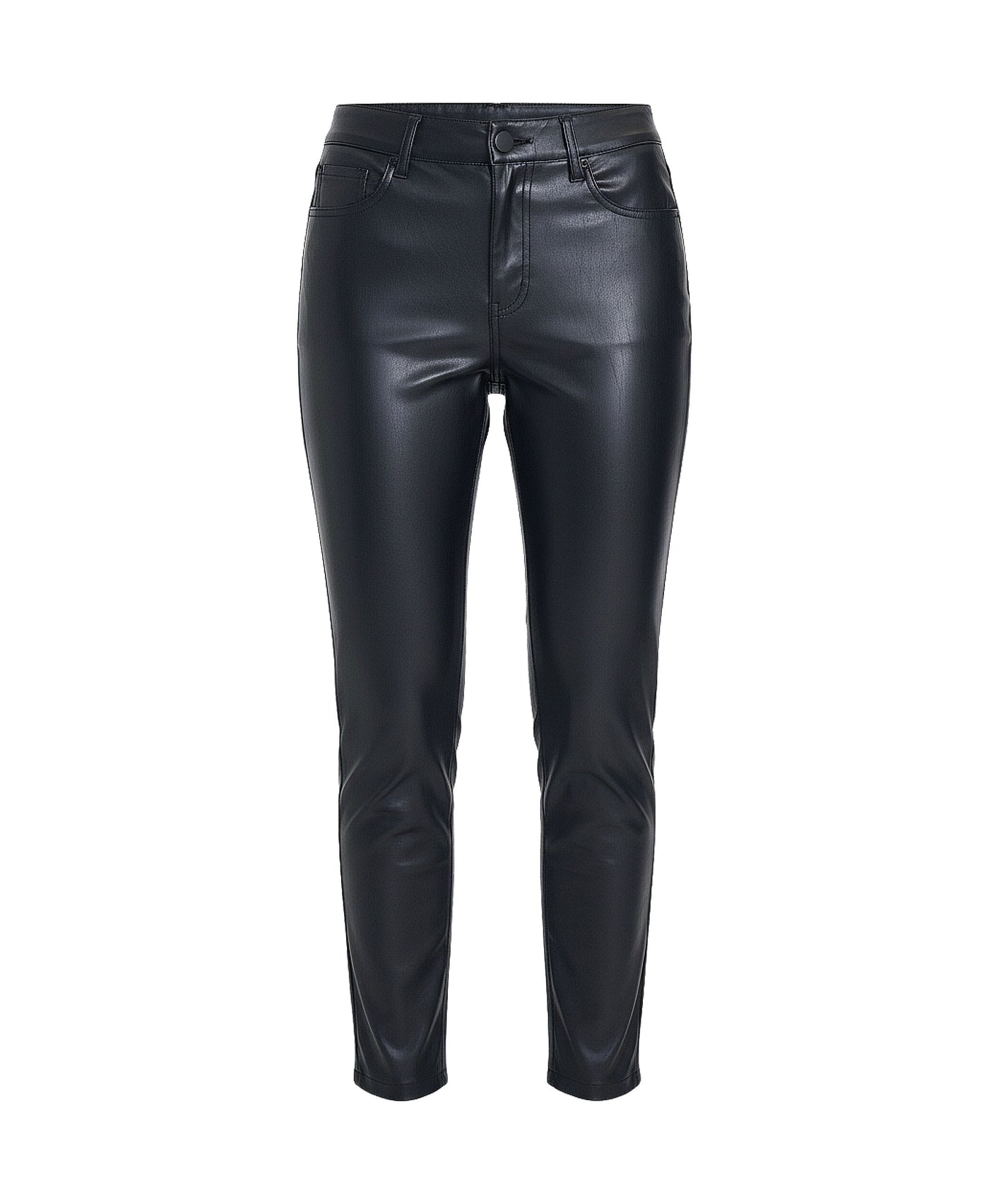 Faux Leather Pants w/ Zipper Sides view 2