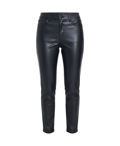 Faux Leather Pants w/ Zipper Sides image 2