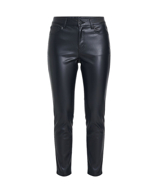 Faux Leather Pants w/ Zipper Sides view 