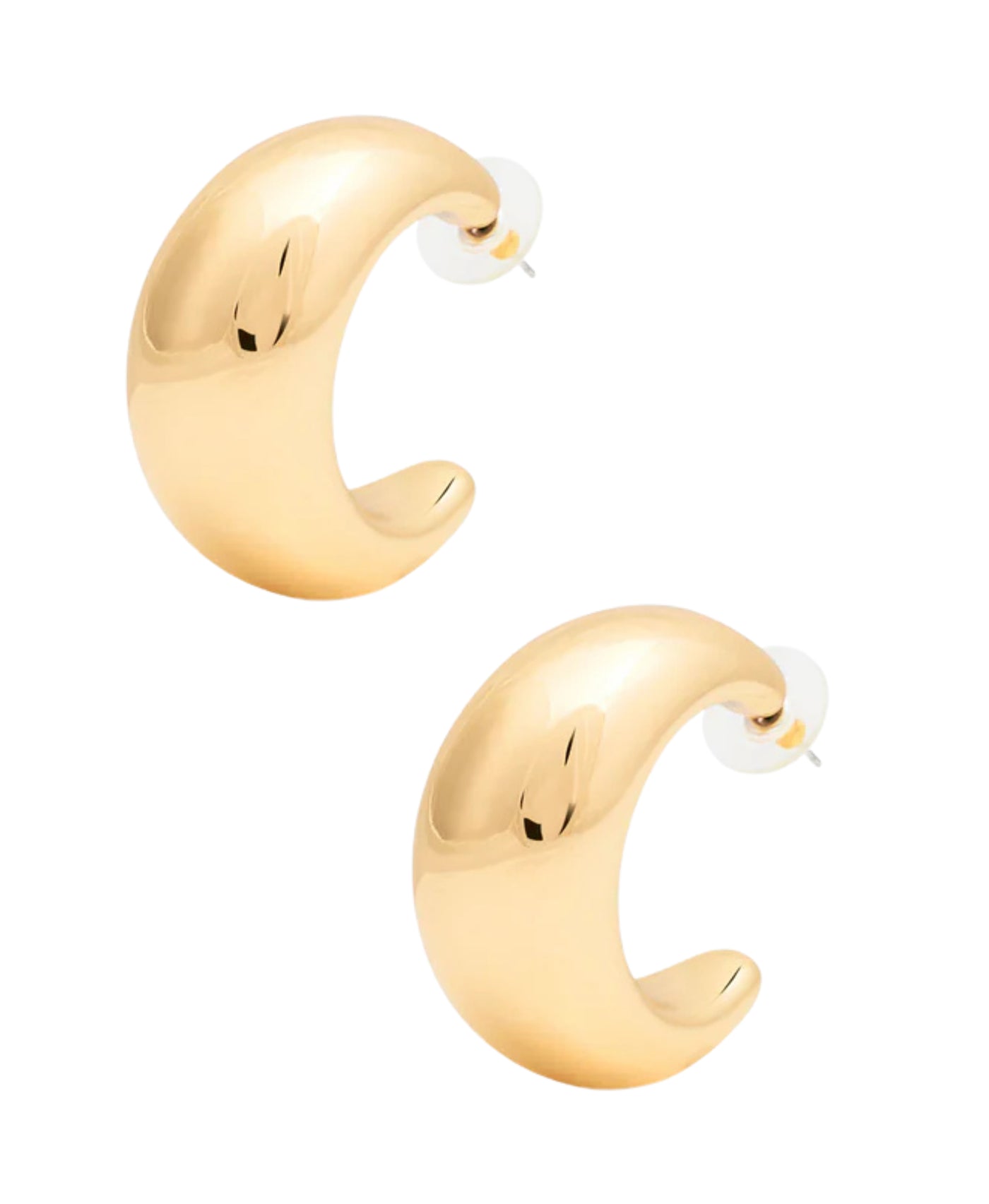 Thick Hoop Earrings view 2