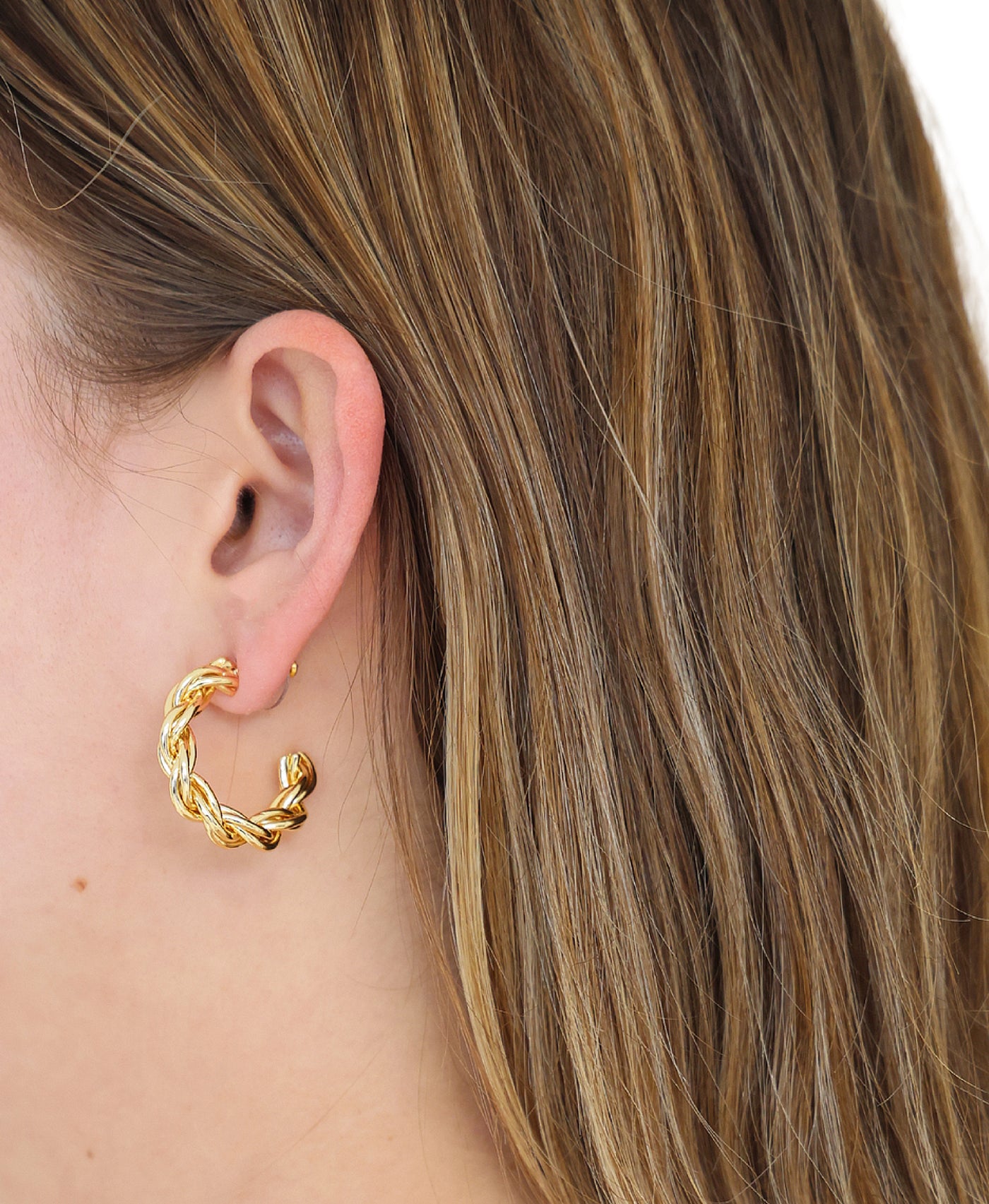 Twist Hoop Earrings view 1