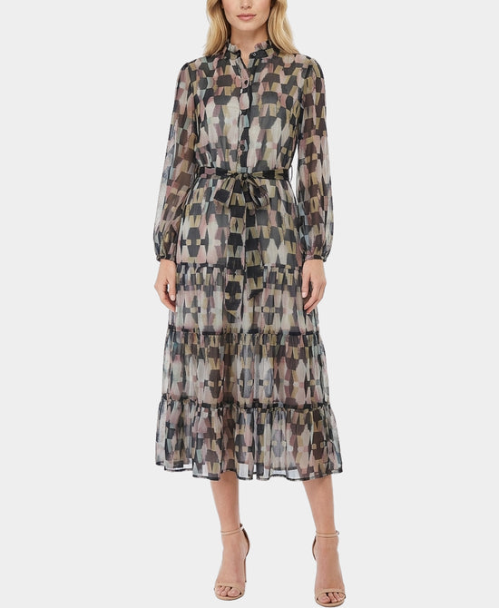 Printed Midi Dress view 1