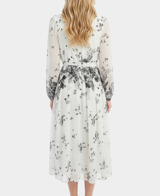 Floral Print Midi Shirt Dress view 2