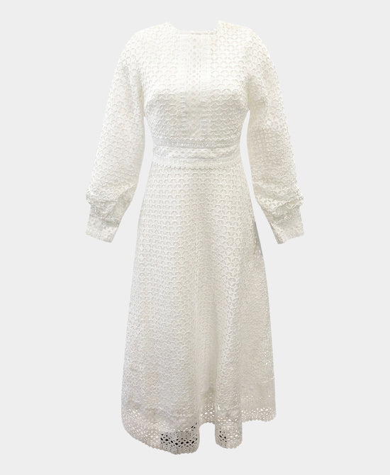 Eyelet Midi Dress view 2