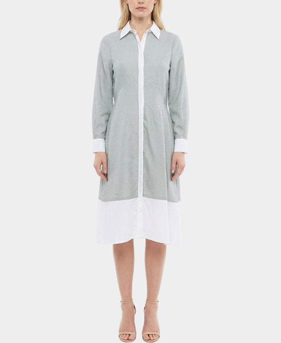 Two Tone Shirt Dress view 1
