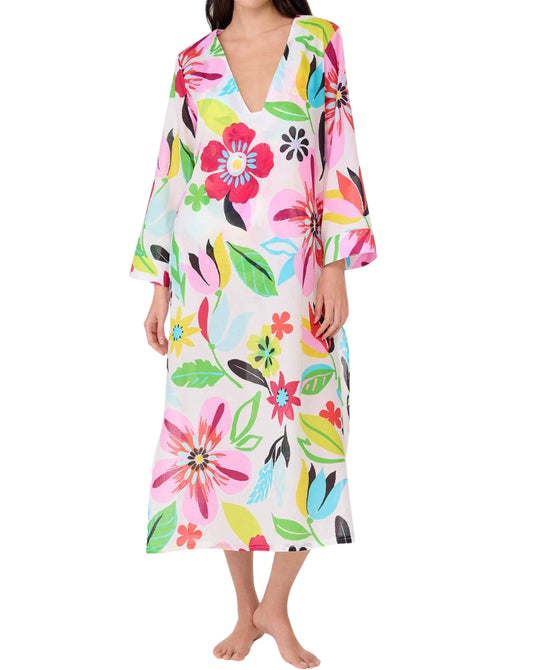 Floral Print Maxi Swim Cover-Up view 