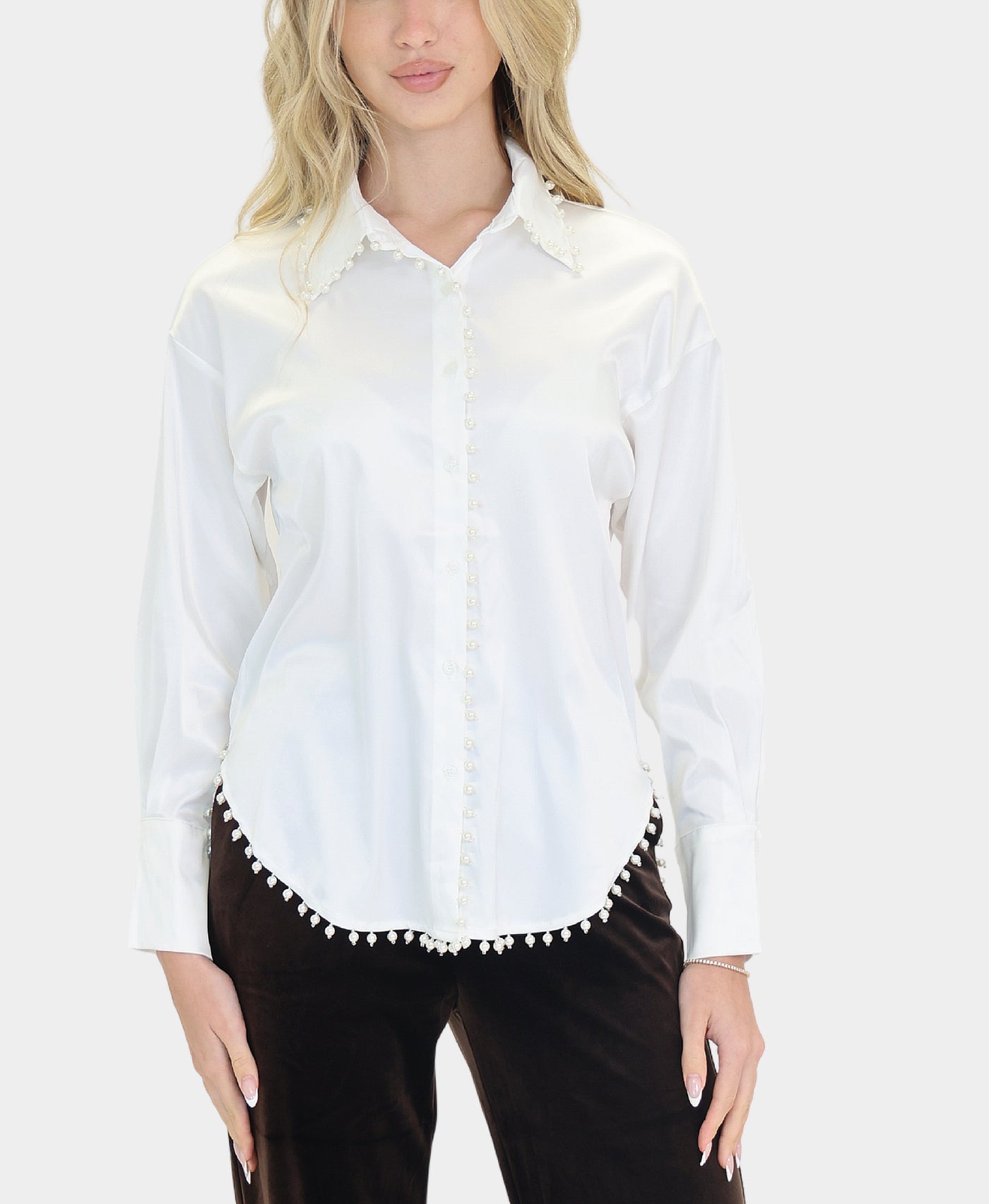 Pearl Trim Blouse view 1
