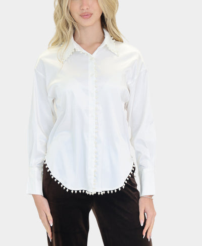 Pearl Trim Blouse image 1