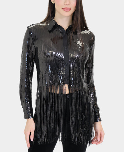 Sequin Fringe Blouse image 1