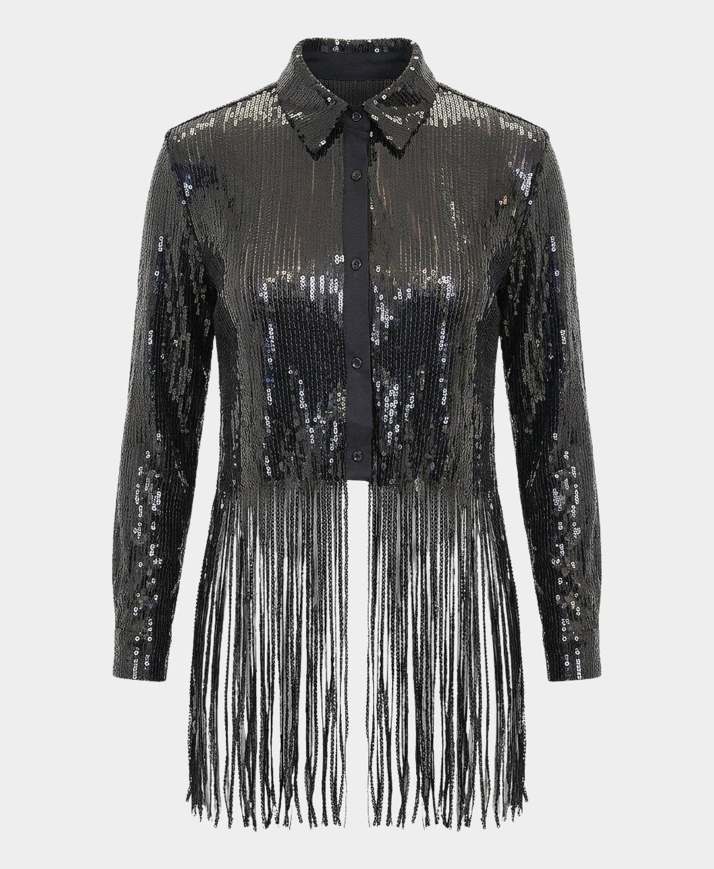 Sequin Fringe Blouse view 2