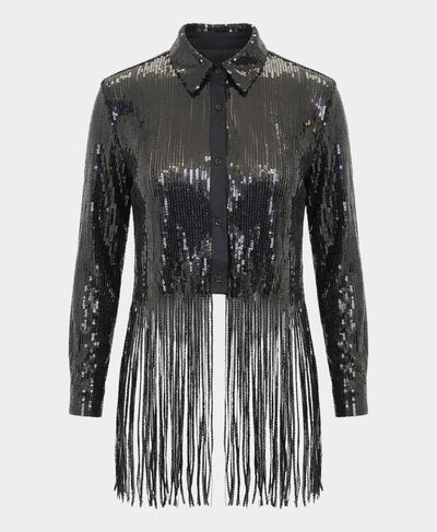 Sequin Fringe Blouse image 2