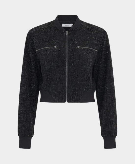 Crystal Covered Bomber Jacket view 