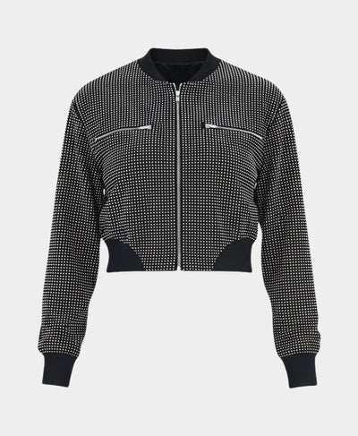 Crystal Covered Bomber Jacket image 2