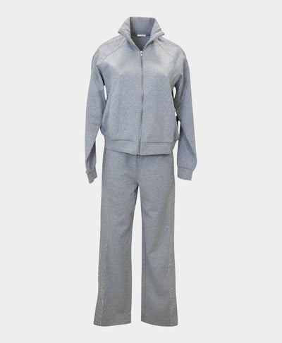 Crystal Fleece Track Jacket & Jogger Pants Set- 2 Pc Set image 4