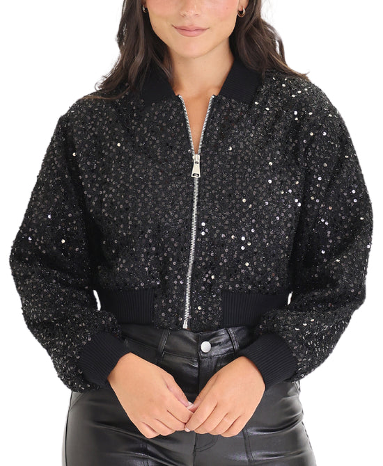 Sequin Bomber Jacket view 1