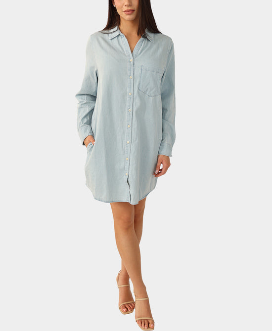Denim Shirt Dress view 1
