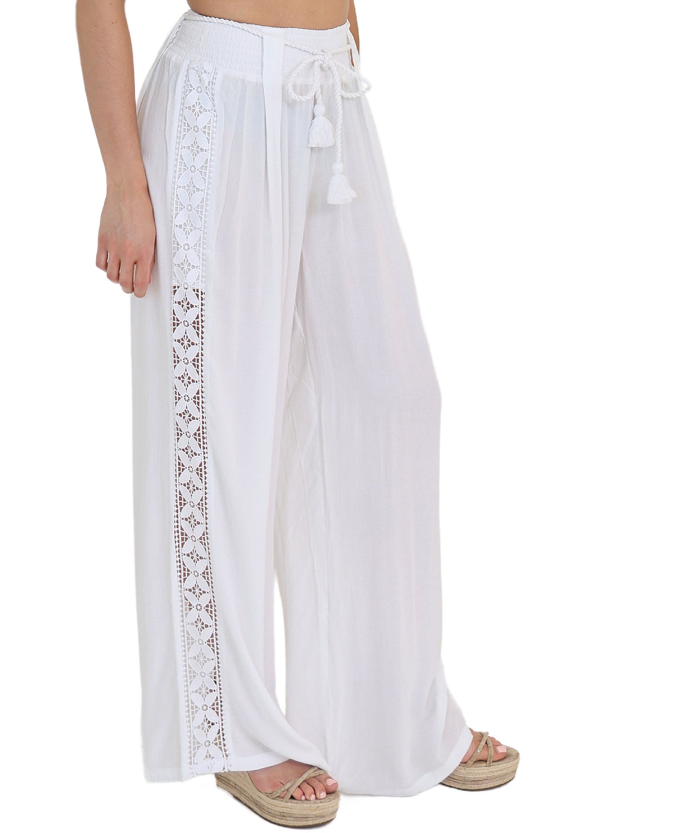 Pants w/ Crochet - Swim Cover-Up view 1