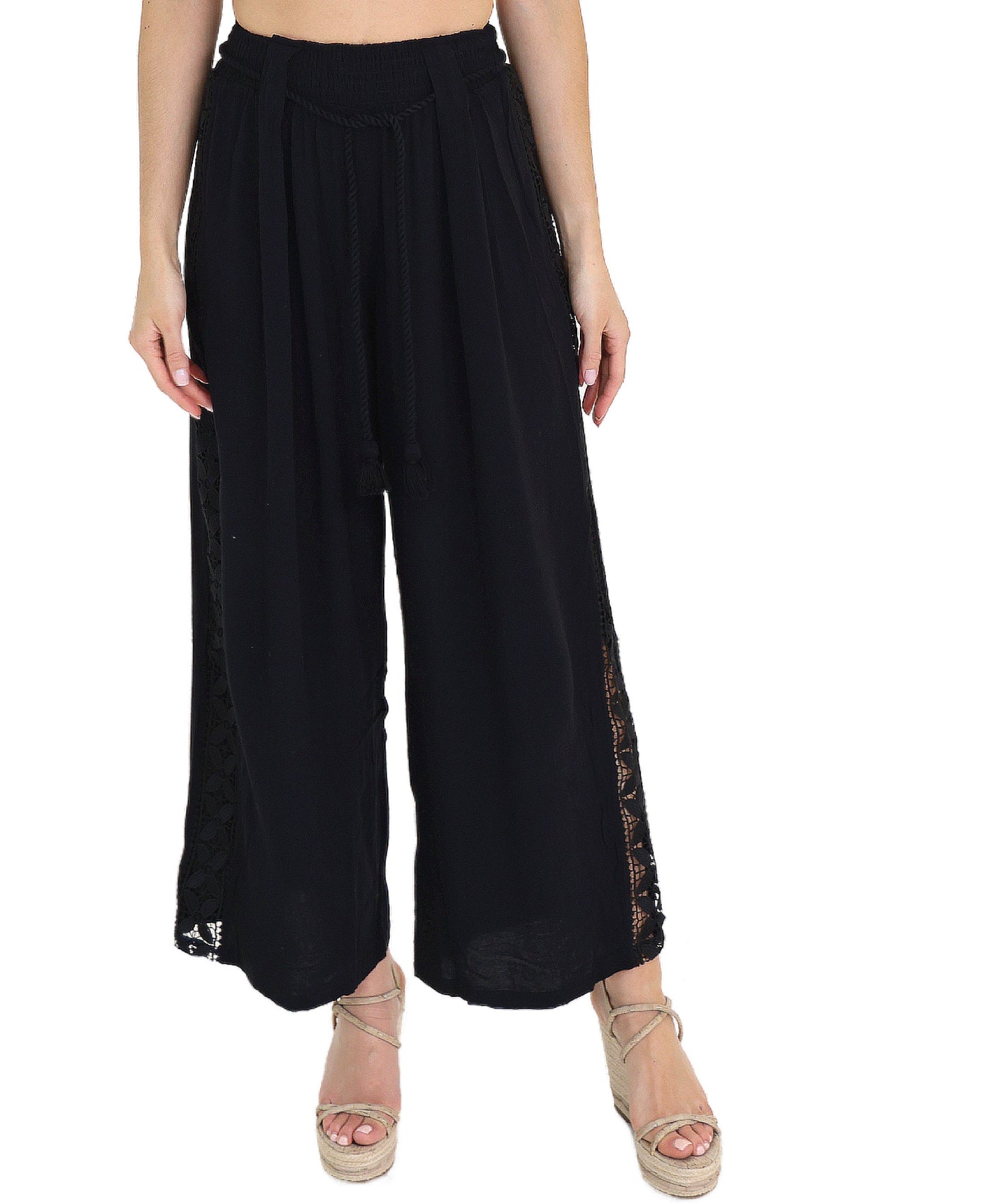 Pants w/ Crochet - Swim Cover-Up view 1