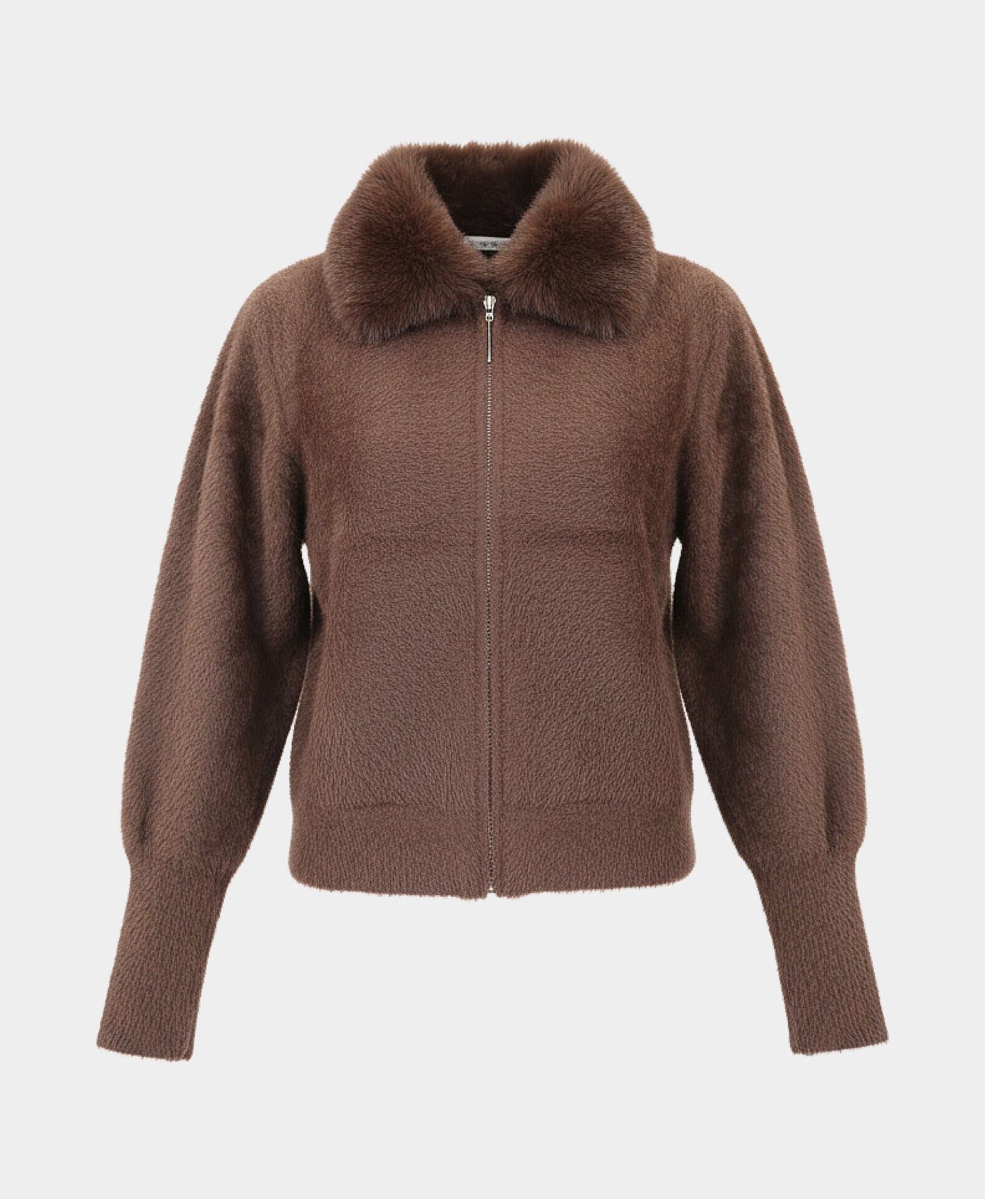 Sweater Jacket w/ Faux Fur view 2