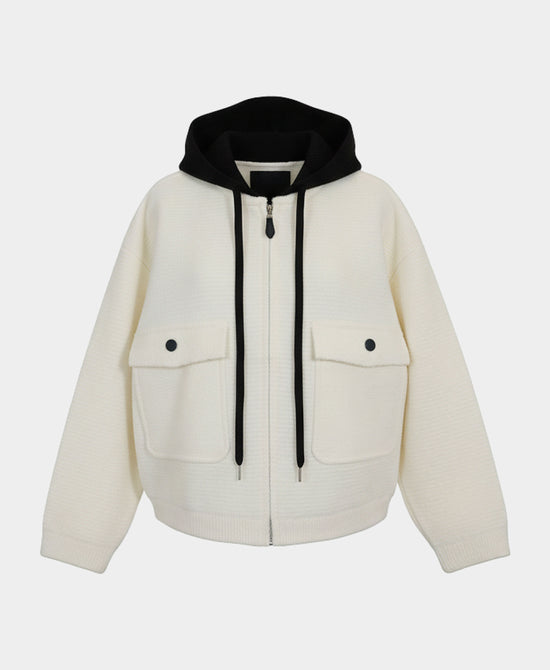 Sweater Jacket w/ Hood view 