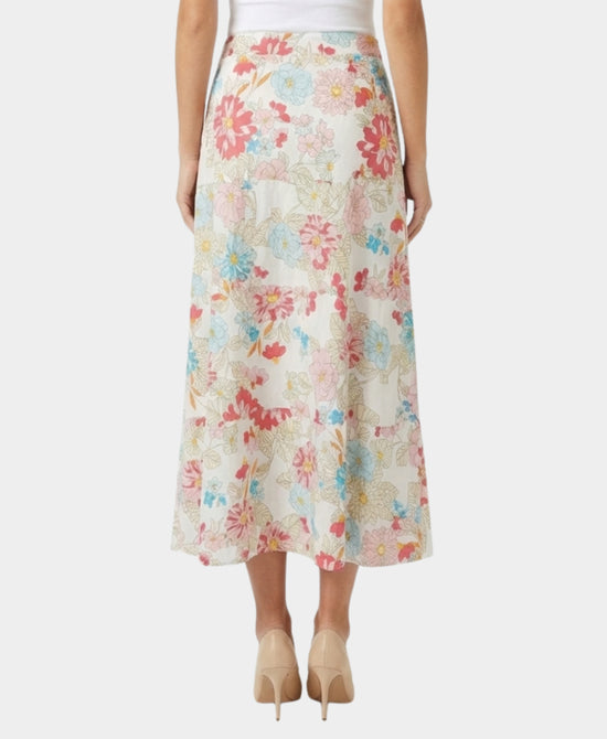 Floral Printed Midi Skirt view 2