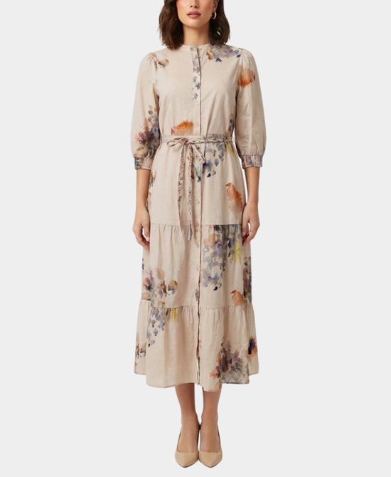 Printed Tiered Maxi Dress view 1