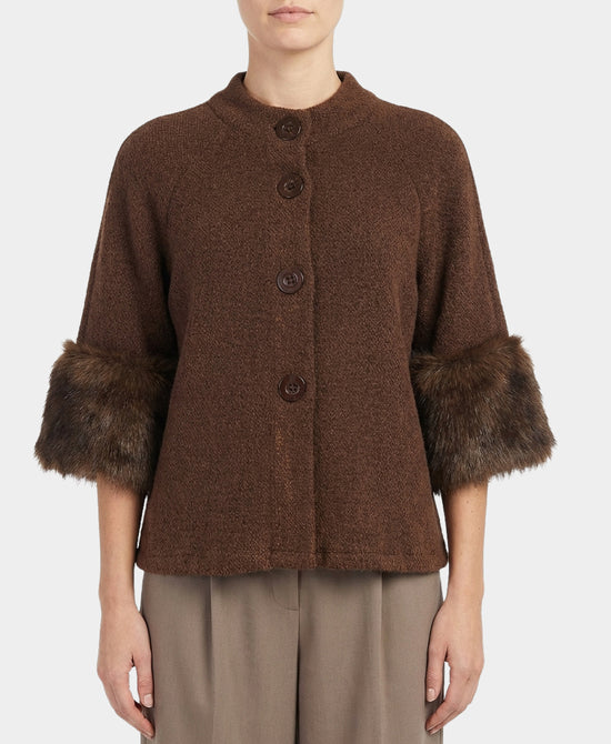 Faux Fur Trim Jacket view 