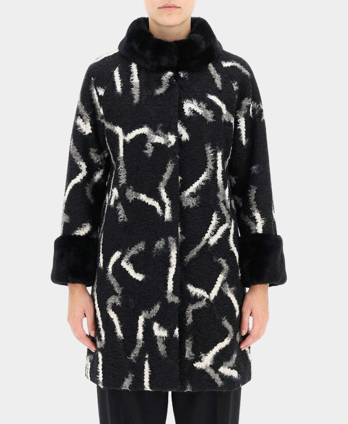 Faux Fur Trim Jacket view 1