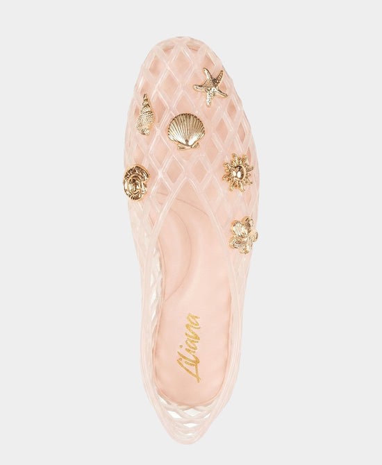 
Jelly Ballet Flat w/ Charms in BLUSH view 2