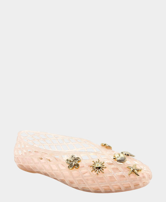 
Jelly Ballet Flat w/ Charms in BLUSH view 1