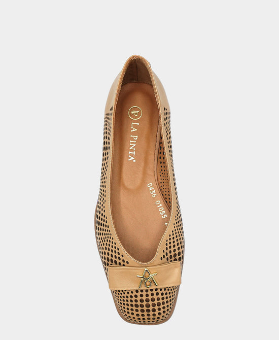 Leather Perforated Flat view 2